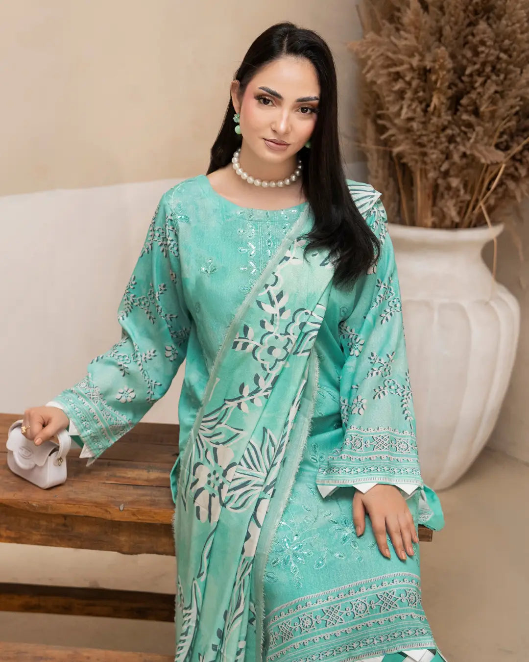 Azura Karandi Embroided 3-Piece