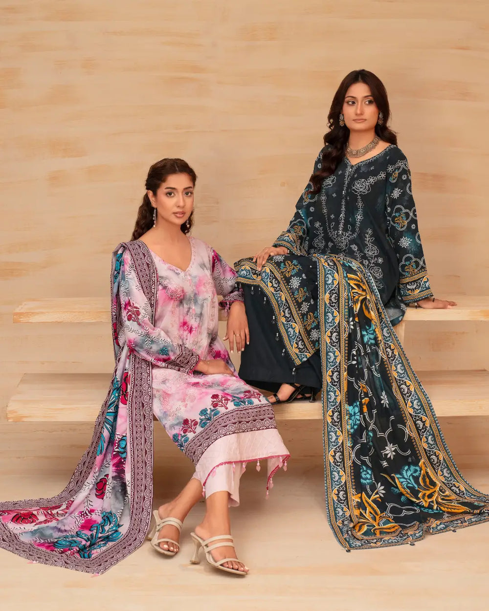 Batik Embroidered 3-Piece