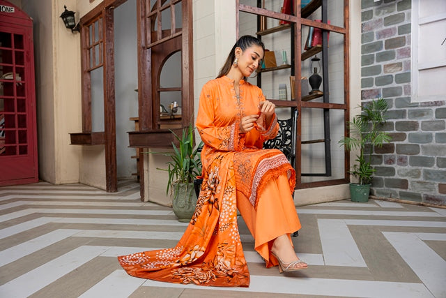 AZURA Karandi Embroidery Vol-06 | 3 Piece Unstitched Karandi Suit