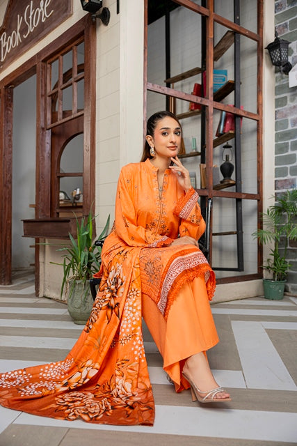 AZURA Karandi Embroidery Vol-06 | 3 Piece Unstitched Karandi Suit