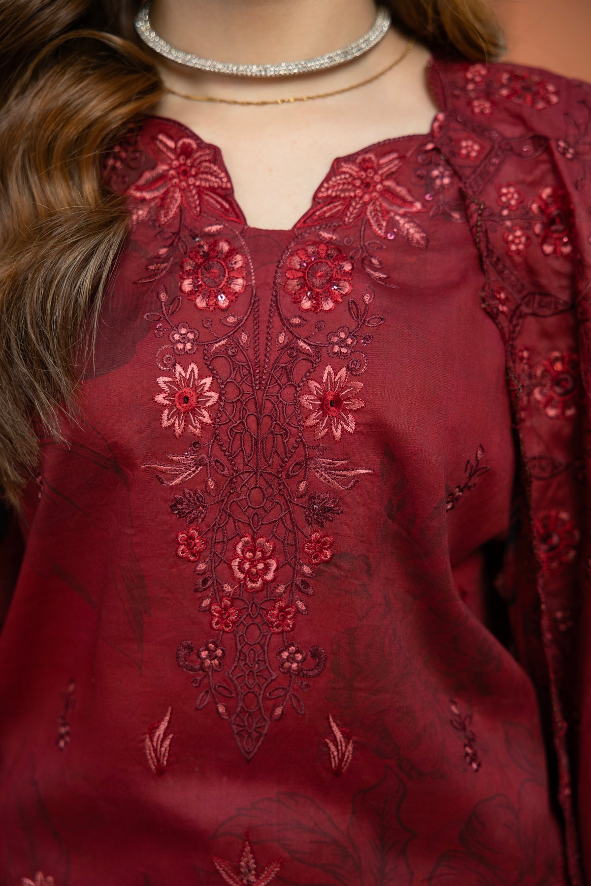 BIN NAEEM Royal Embroidery Vol-04 | 3 Piece Unstitched Cambric Suit