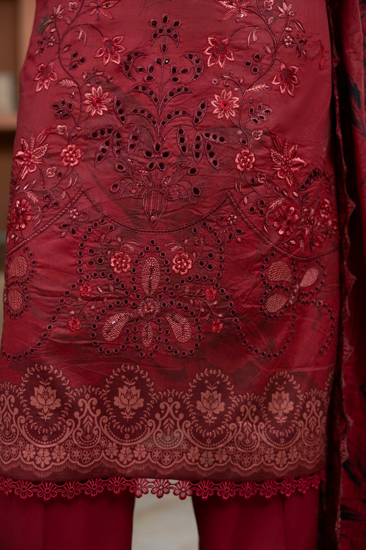 BIN NAEEM Royal Embroidery Vol-04 | 3 Piece Unstitched Cambric Suit