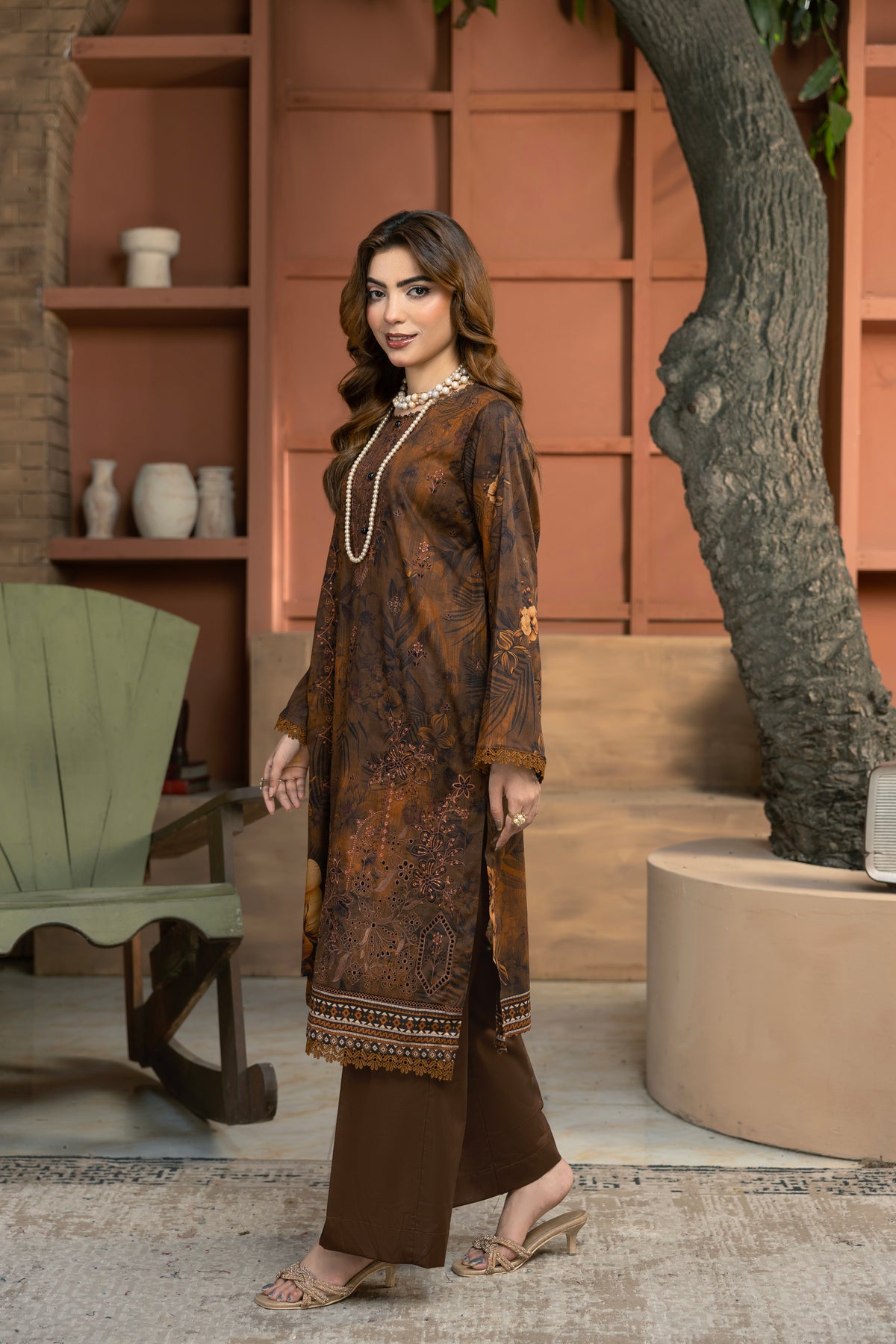BIN NAEEM Royal Embroidery Vol-04 | 3 Piece Unstitched Cambric Suit