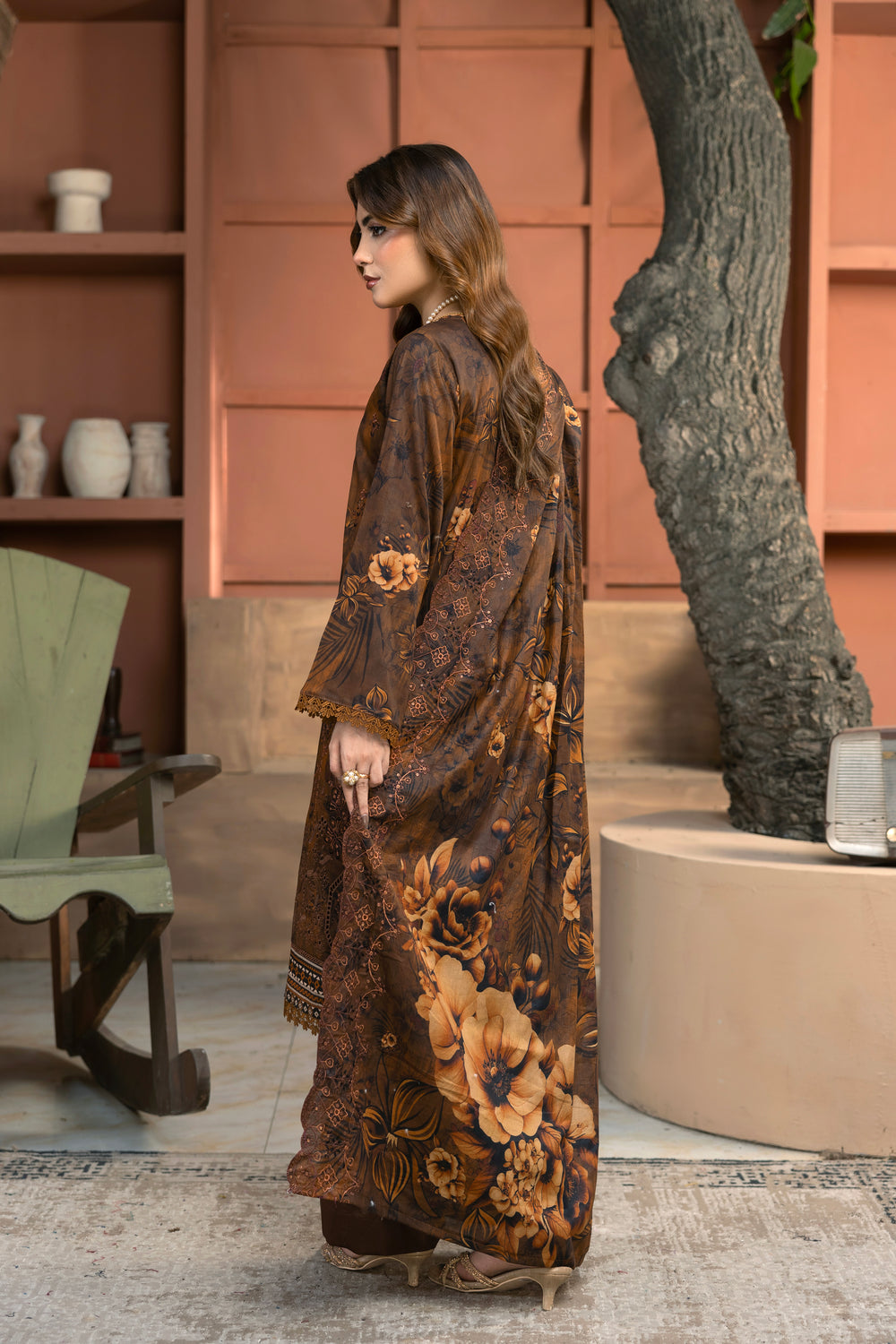 BIN NAEEM Royal Embroidery Vol-04 | 3 Piece Unstitched Cambric Suit
