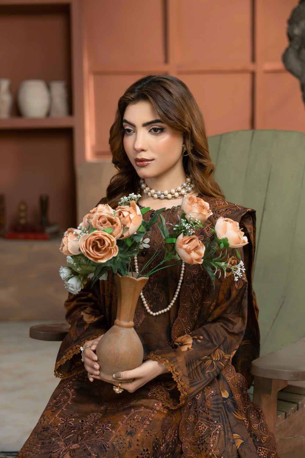BIN NAEEM Royal Embroidery Vol-04 | 3 Piece Unstitched Cambric Suit