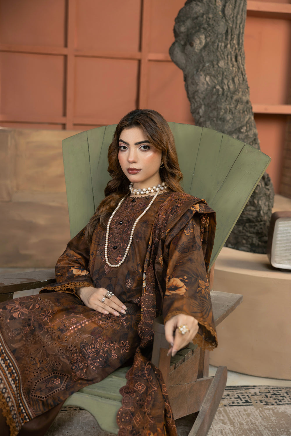 BIN NAEEM Royal Embroidery Vol-04 | 3 Piece Unstitched Cambric Suit