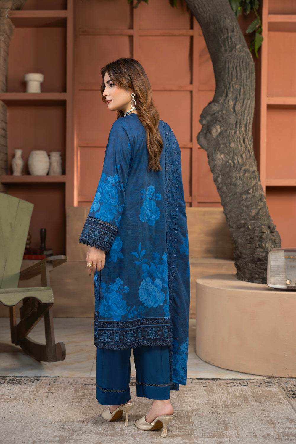 BIN NAEEM Royal Embroidery Vol-04 | 3 Piece Unstitched Cambric Suit