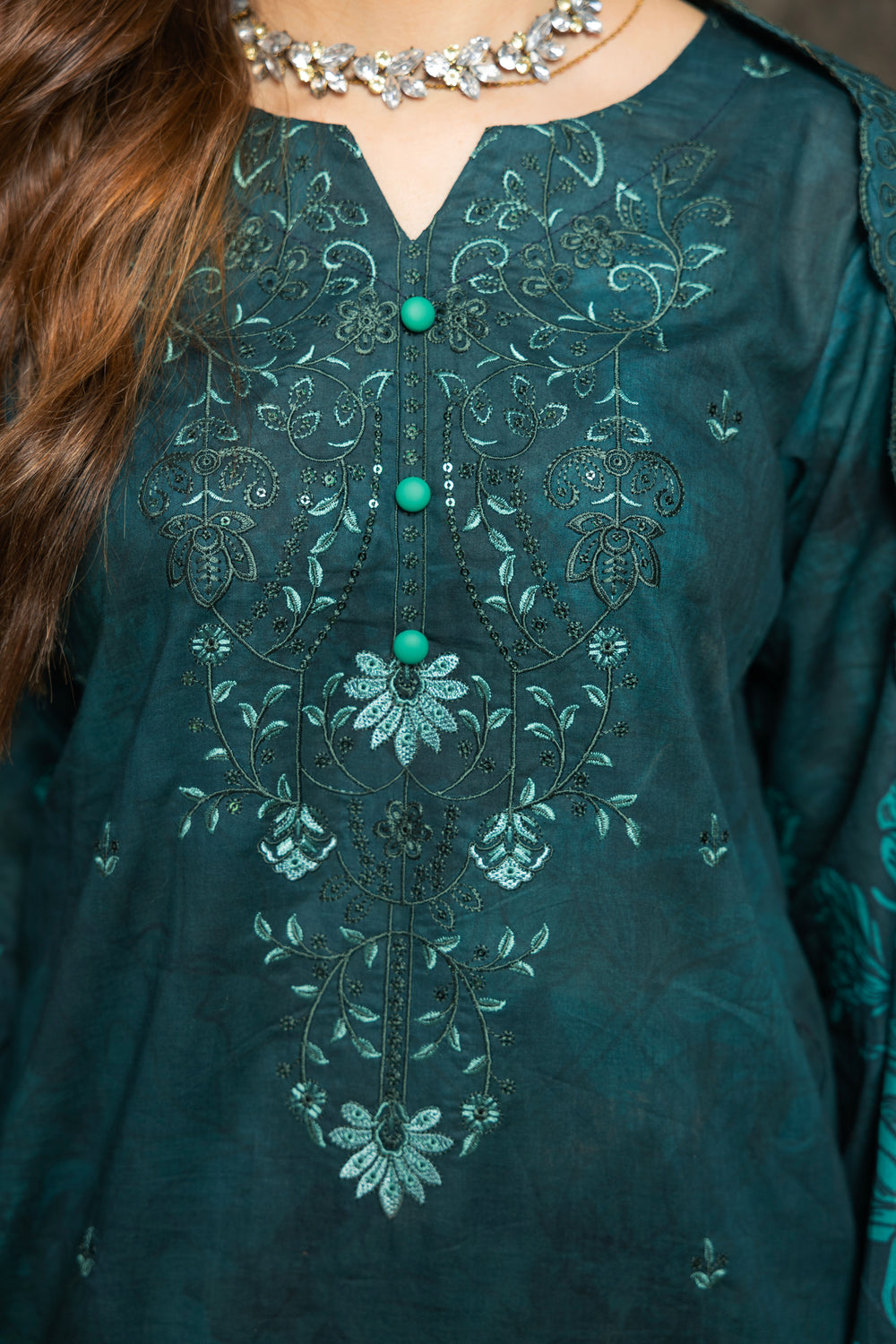 BIN NAEEM Royal Embroidery Vol-04 | 3 Piece Unstitched Cambric Suit