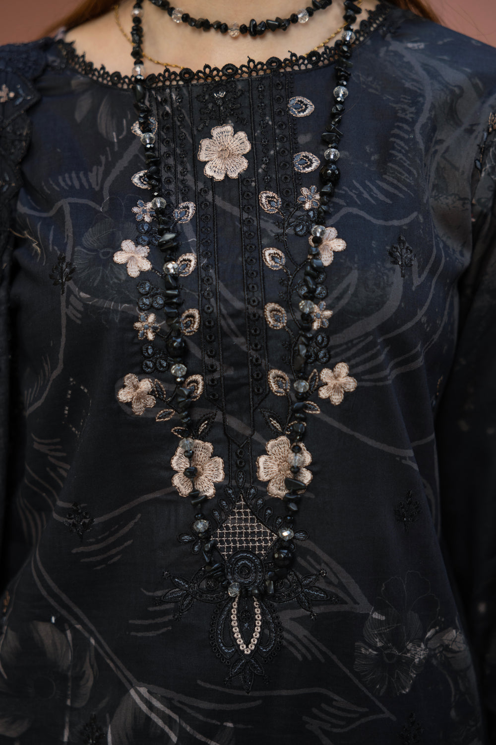 BIN NAEEM Royal Embroidery Vol-04 | 3 Piece Unstitched Cambric Suit