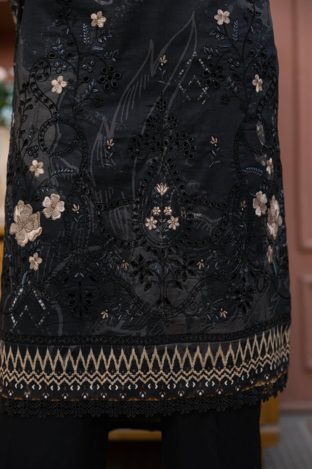 BIN NAEEM Royal Embroidery Vol-04 | 3 Piece Unstitched Cambric Suit