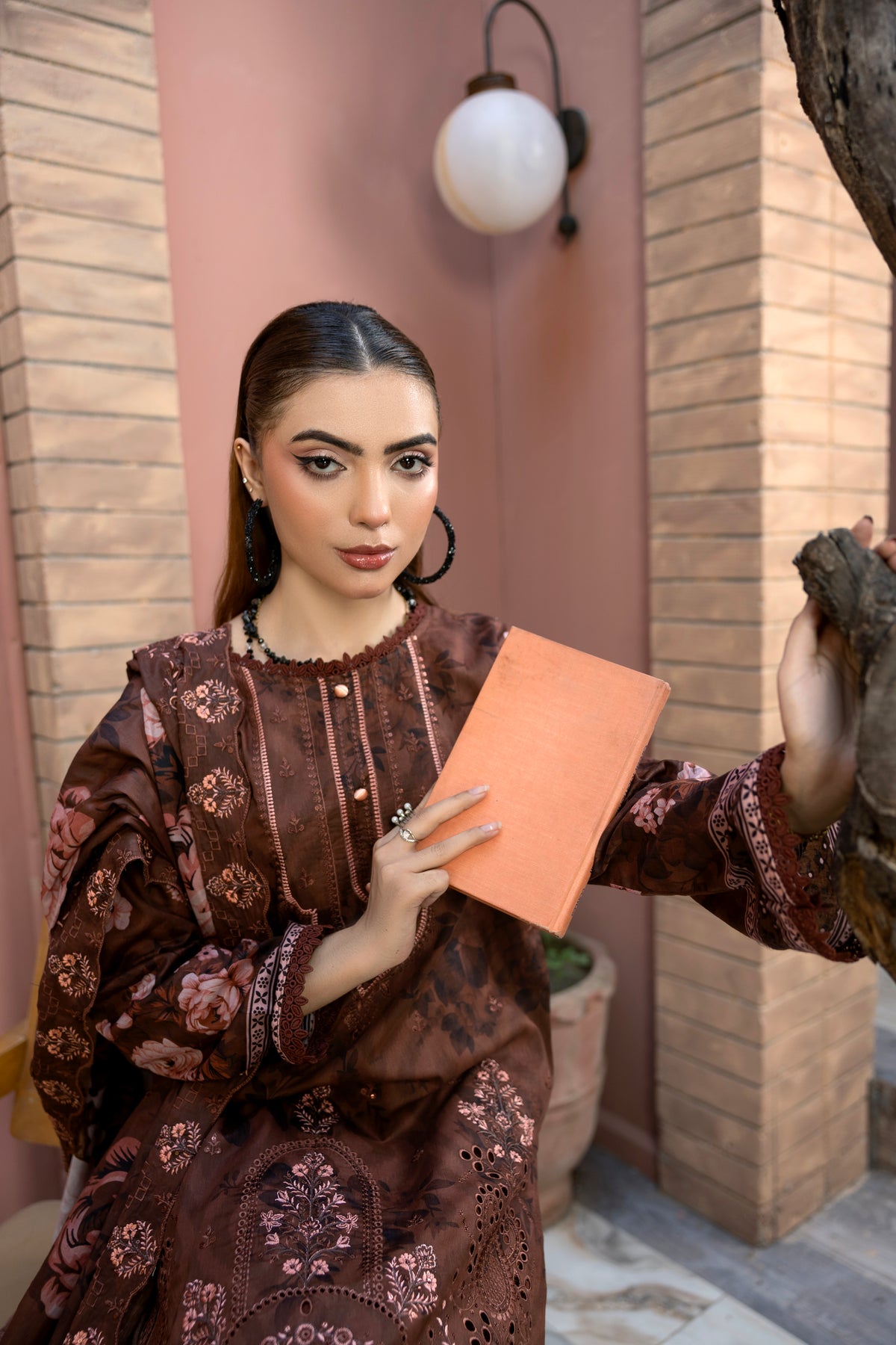 BIN NAEEM Royal Embroidery Vol-04 | 3 Piece Unstitched Cambric Suit