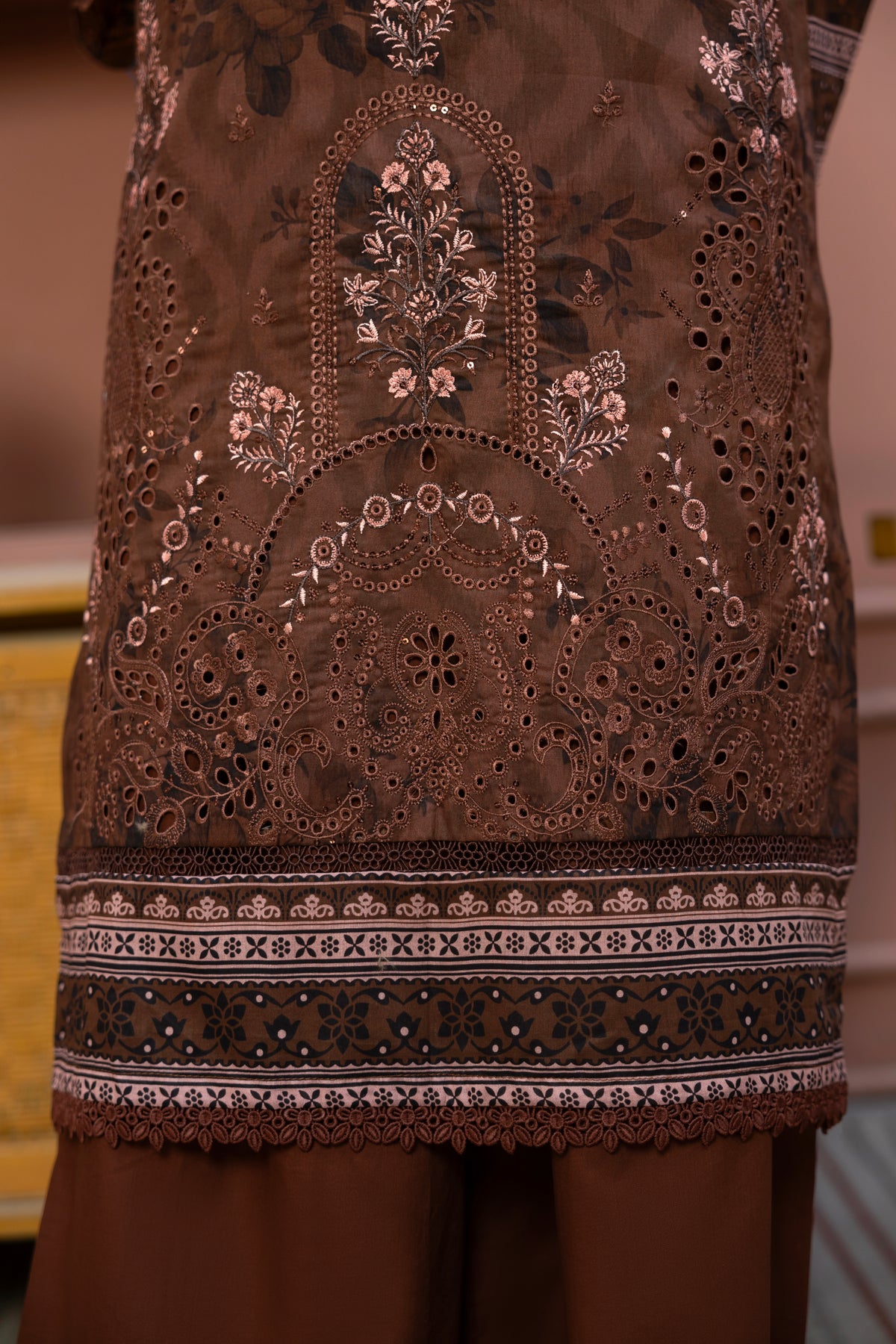 BIN NAEEM Royal Embroidery Vol-04 | 3 Piece Unstitched Cambric Suit