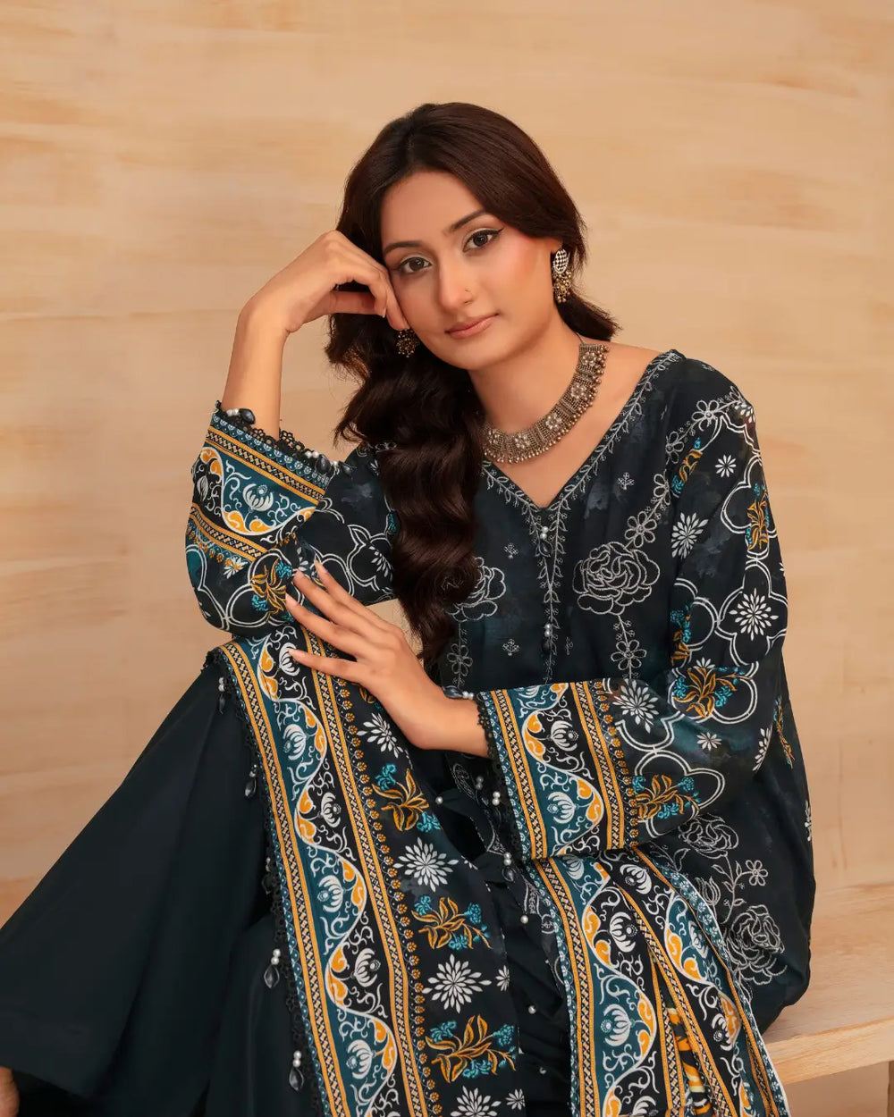 Batik Embroidered 3-Piece