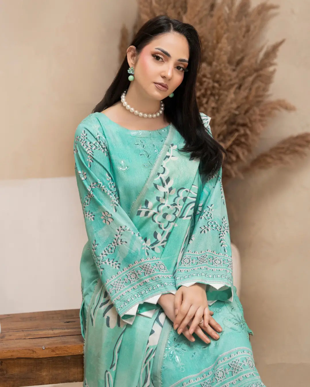 Azura Karandi Embroided 3-Piece
