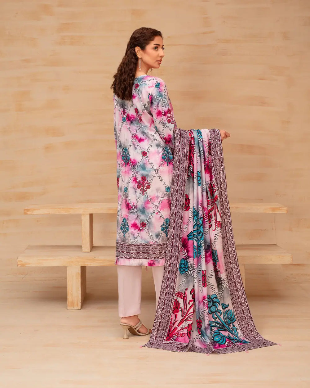 Batik Embroidered 3-Piece