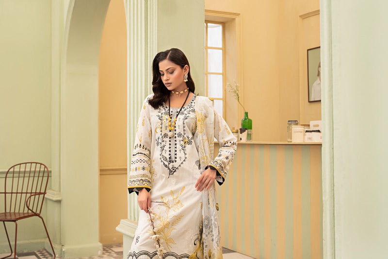 3 PIECE - EMBROIDERED LAWN SUIT