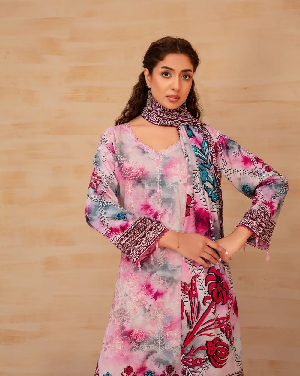 Batik Embroidered 3-Piece