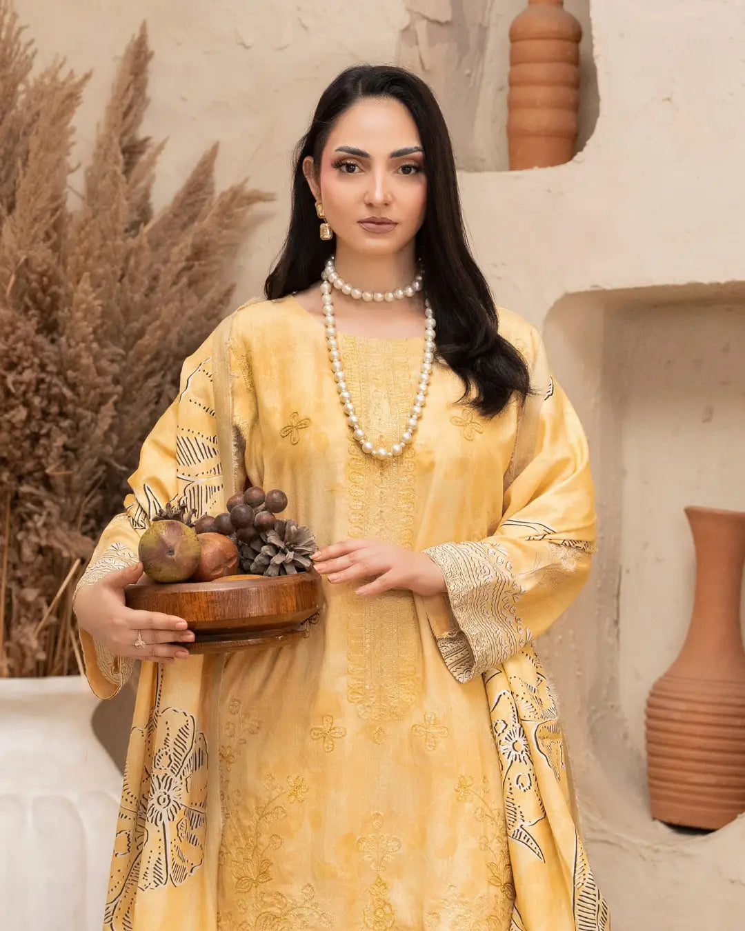 Azura Karandi Embroided 3-Piece