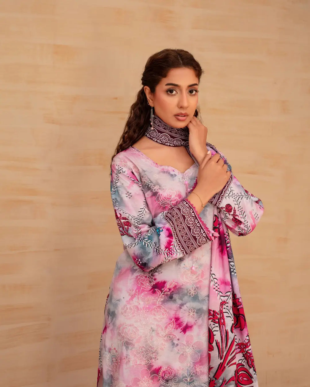 Batik Embroidered 3-Piece