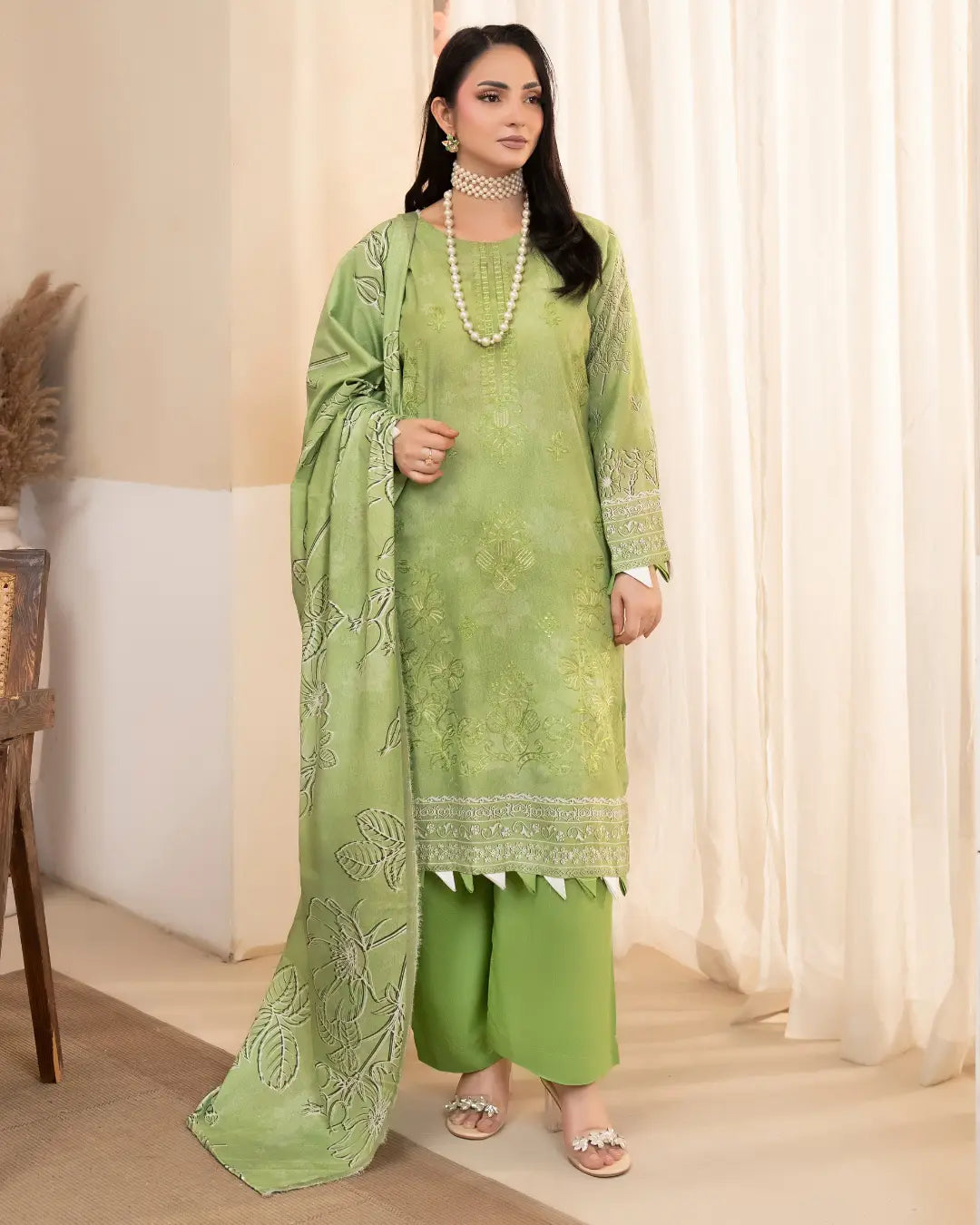 Azura Karandi Embroided 3-Piece