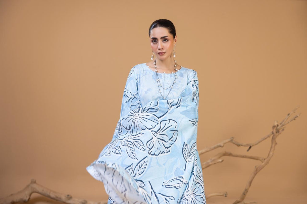 3 PIECE - UNSTITCHED EMBROIDERED KARANDI SUIT