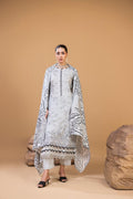 3 PIECE - UNSTITCHED EMBROIDERED KARANDI SUIT