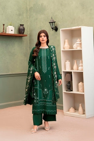 SHEEN LUXE 3PC EMBROIDERED WITH READY TO WEAR DUPATTA