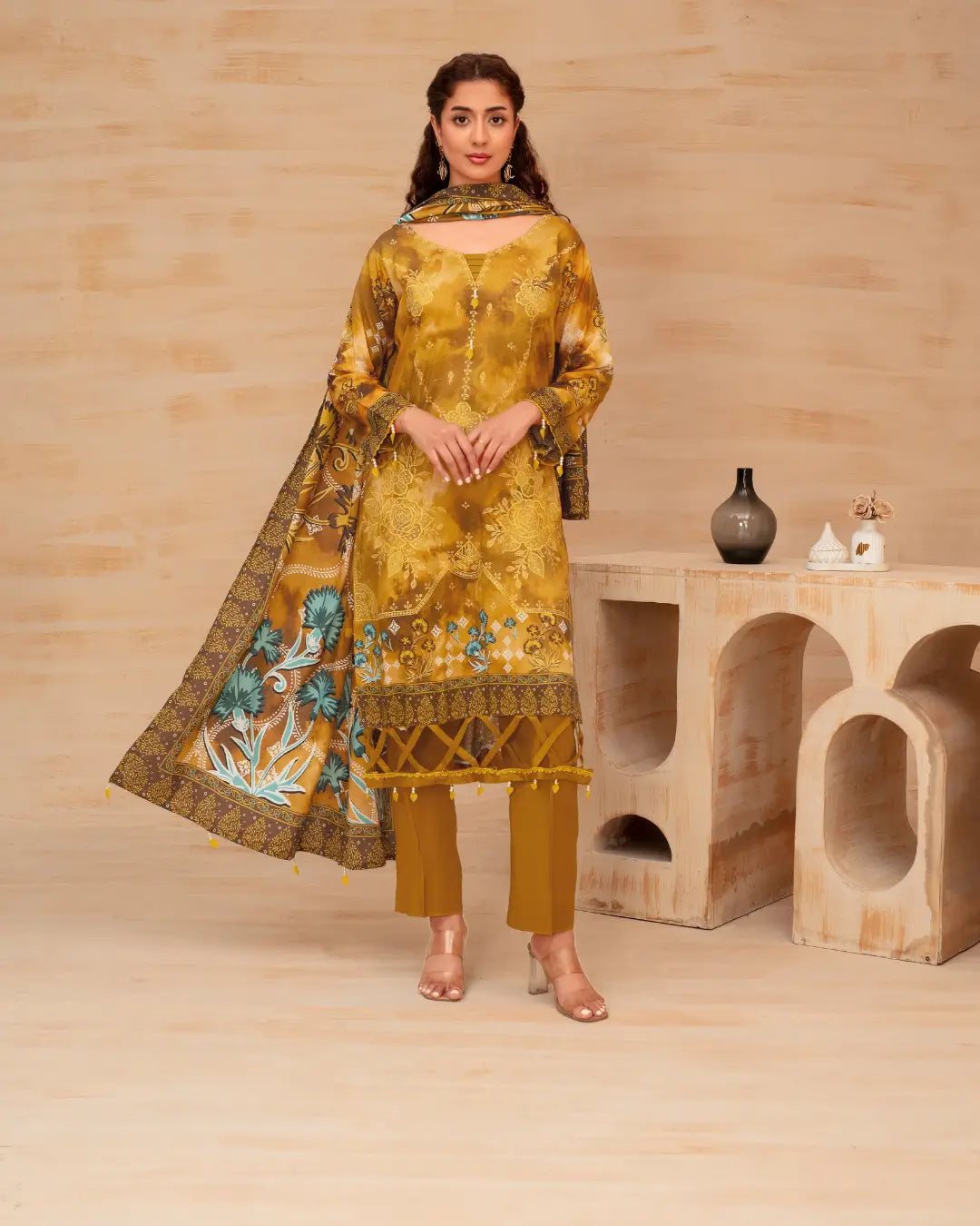 Batik Embroidered 3-Piece