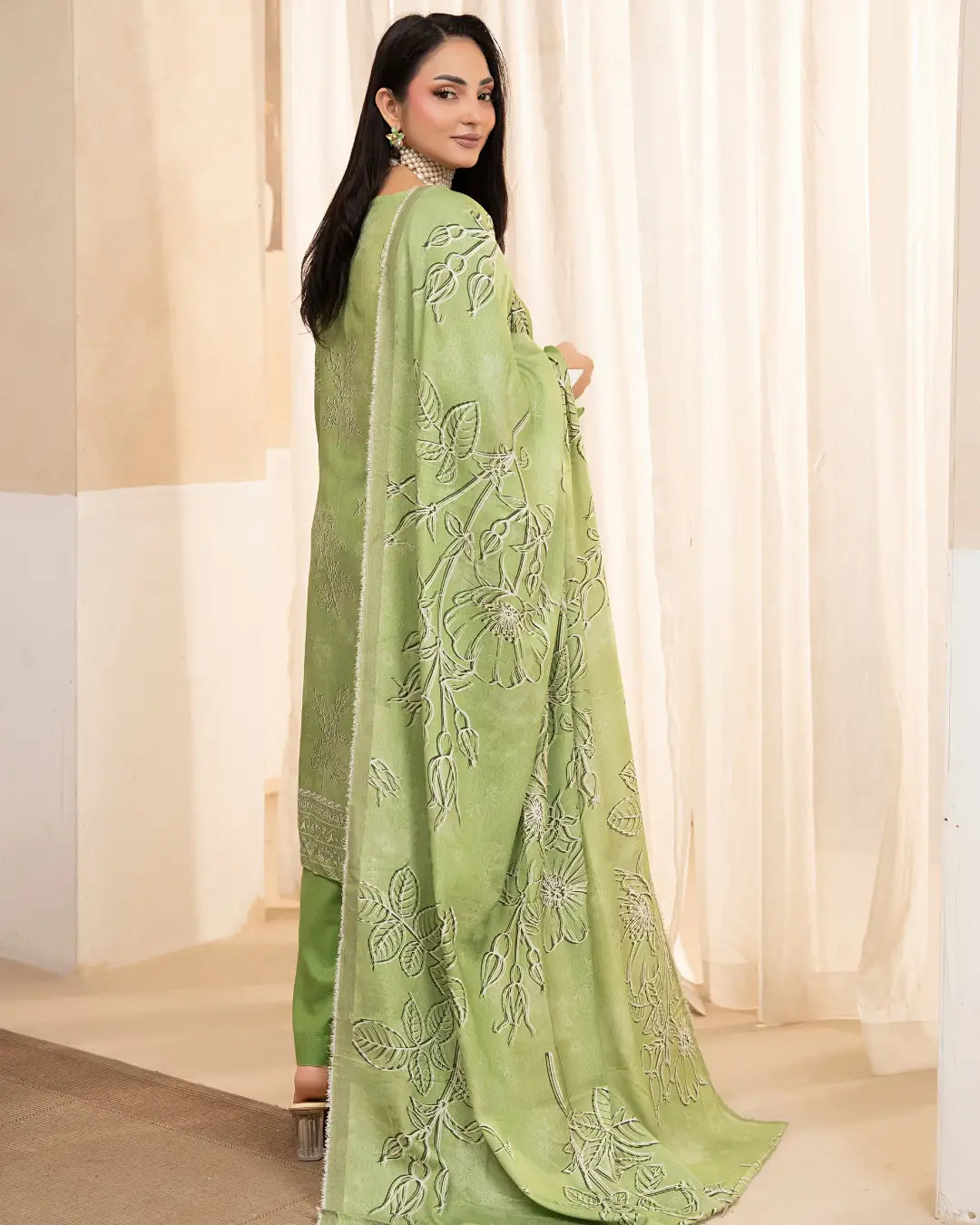 Azura Karandi Embroided 3-Piece