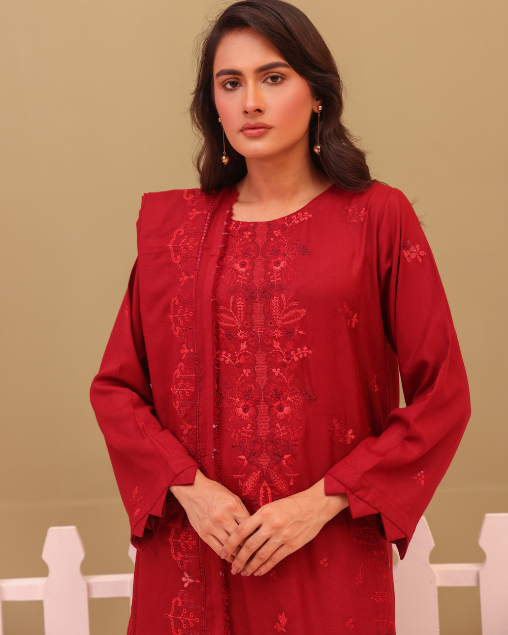 SHEEN LUXE 3PC EMBROIDERED WITH READY TO WEAR DUPATTA