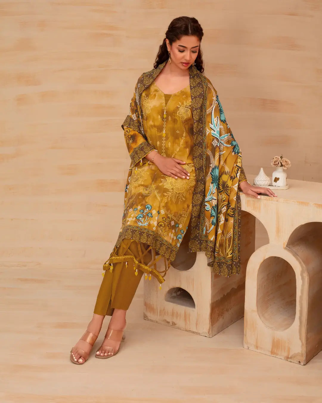 Batik Embroidered 3-Piece