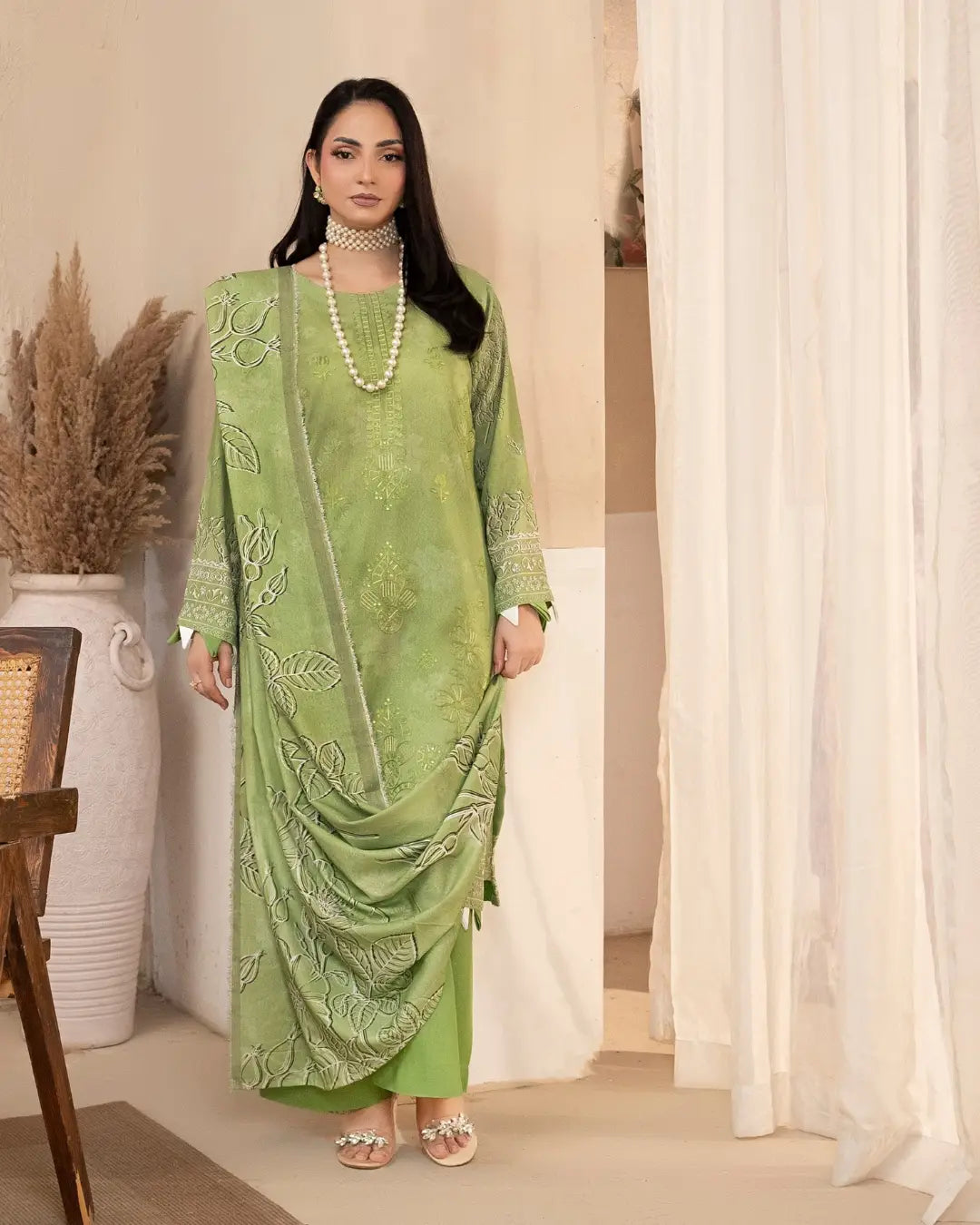 Azura Karandi Embroided 3-Piece