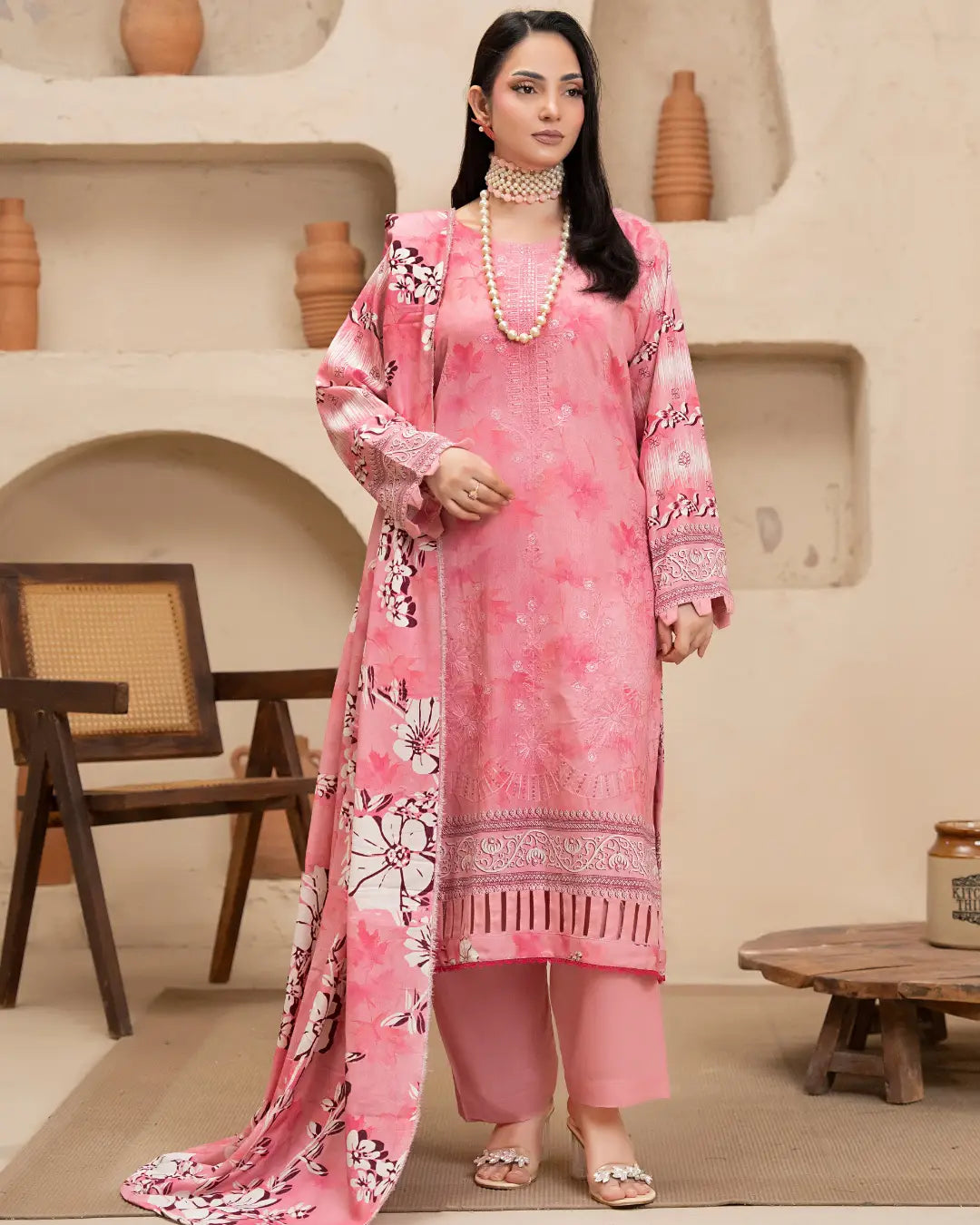 Azura Karandi Embroided 3-Piece