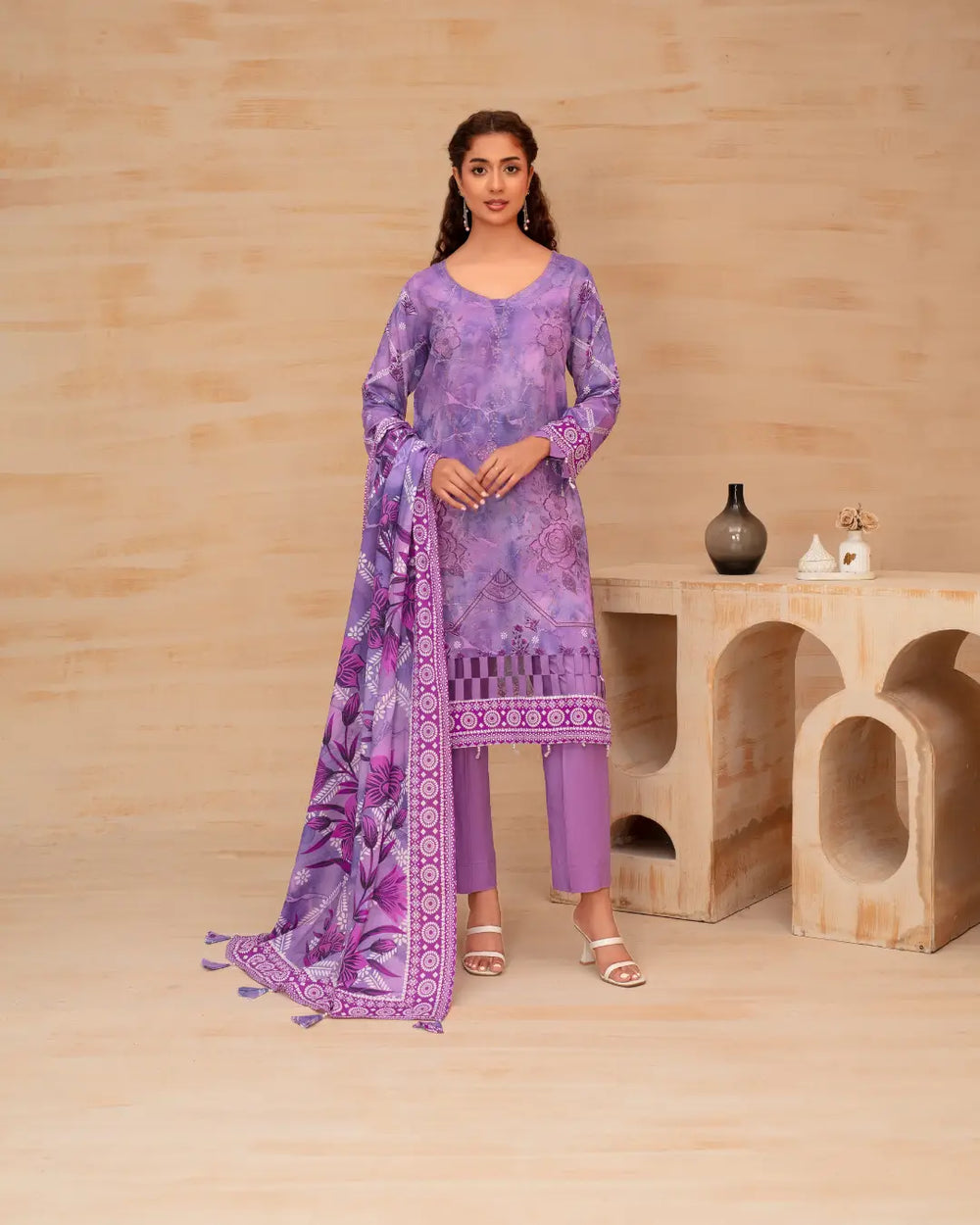 Batik Embroidered 3-Piece