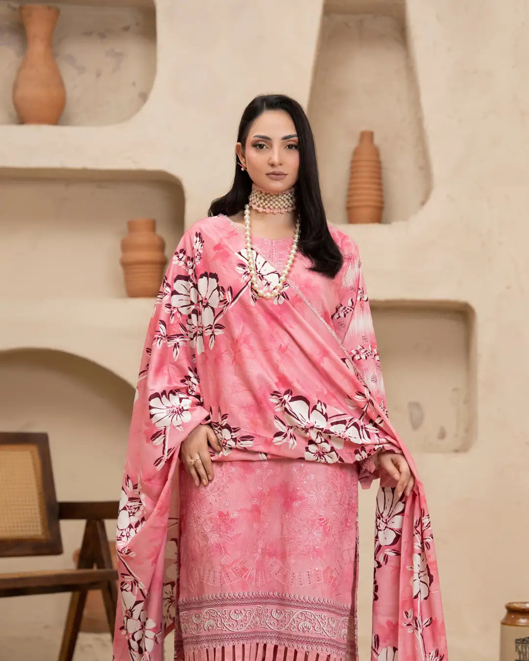 Azura Karandi Embroided 3-Piece