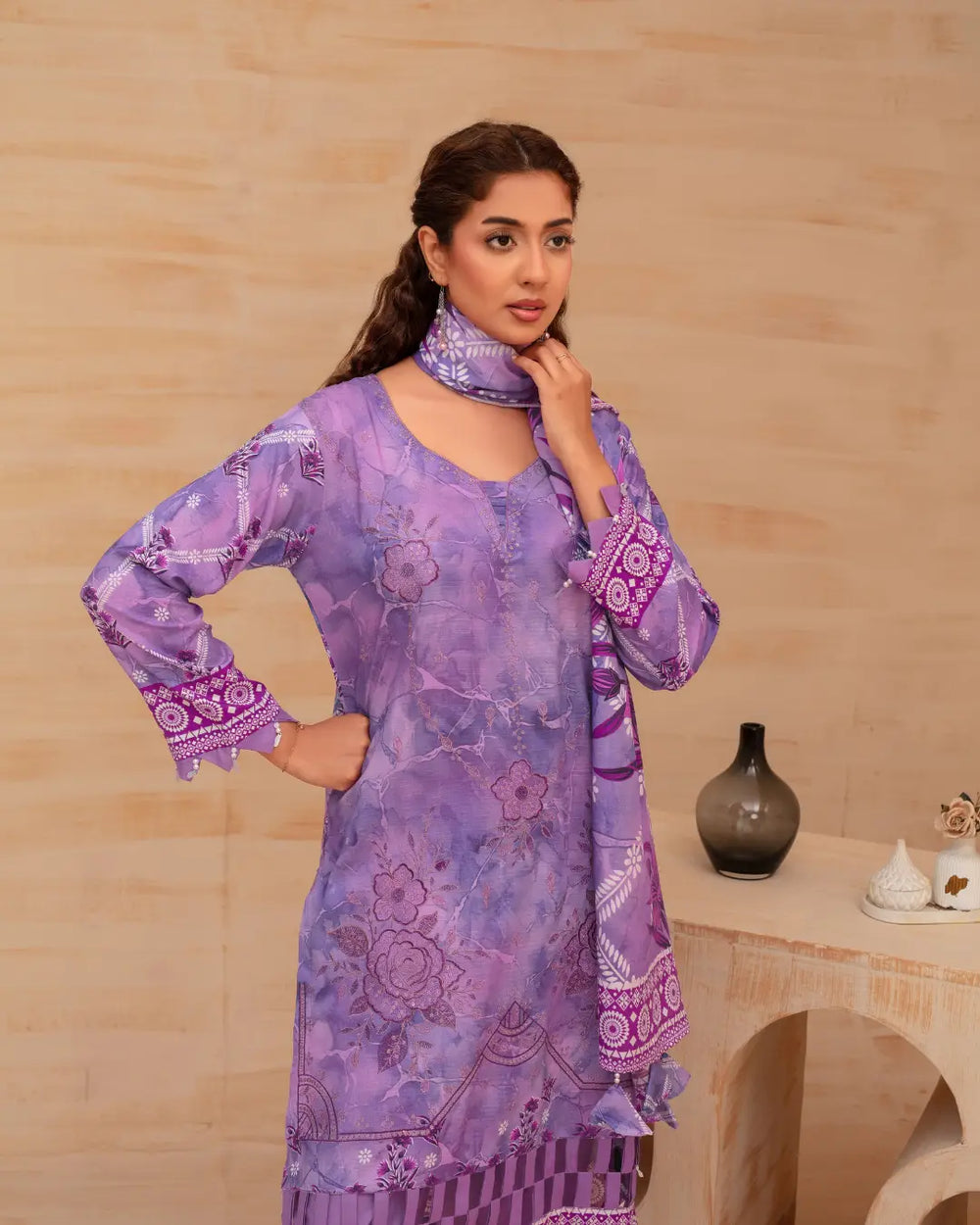Batik Embroidered 3-Piece