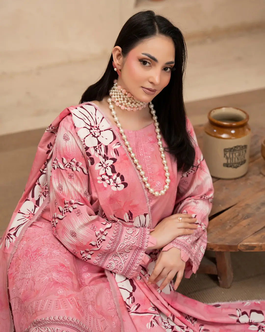 Azura Karandi Embroided 3-Piece