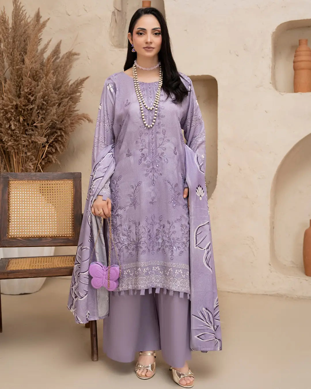 Azura Karandi Embroided 3-Piece