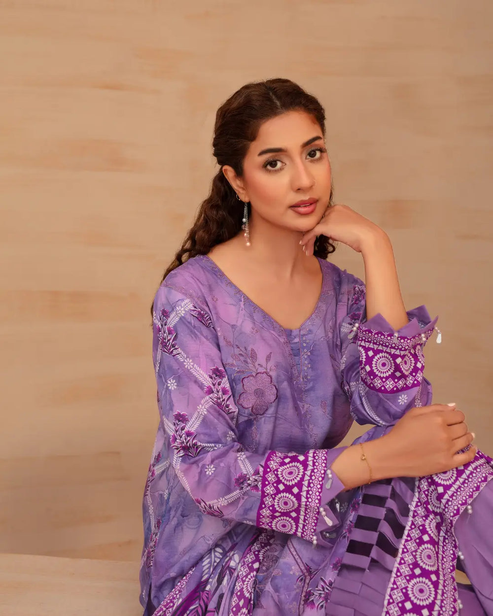 Batik Embroidered 3-Piece