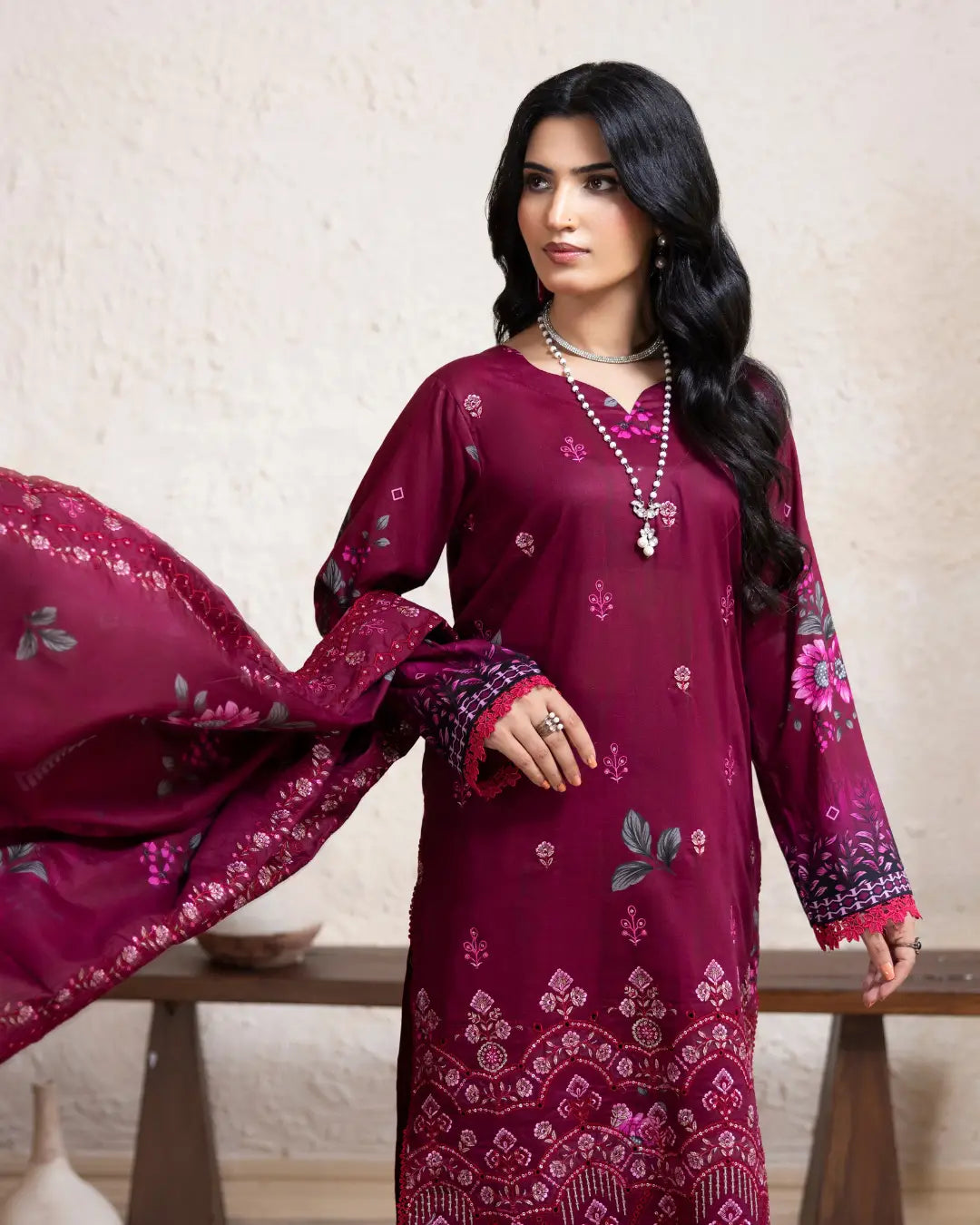 Bin Naeem Royal Cambric 3-Piece
