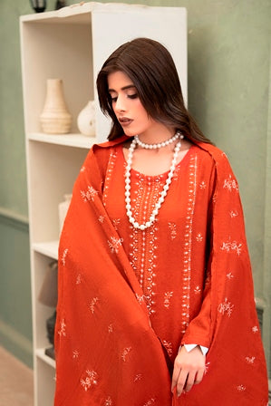 SHEEN LUXE 3PC EMBROIDERED WITH READY TO WEAR DUPATTA