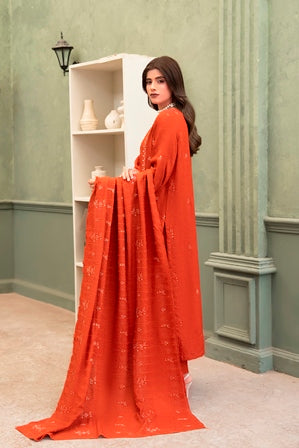 SHEEN LUXE 3PC EMBROIDERED WITH READY TO WEAR DUPATTA