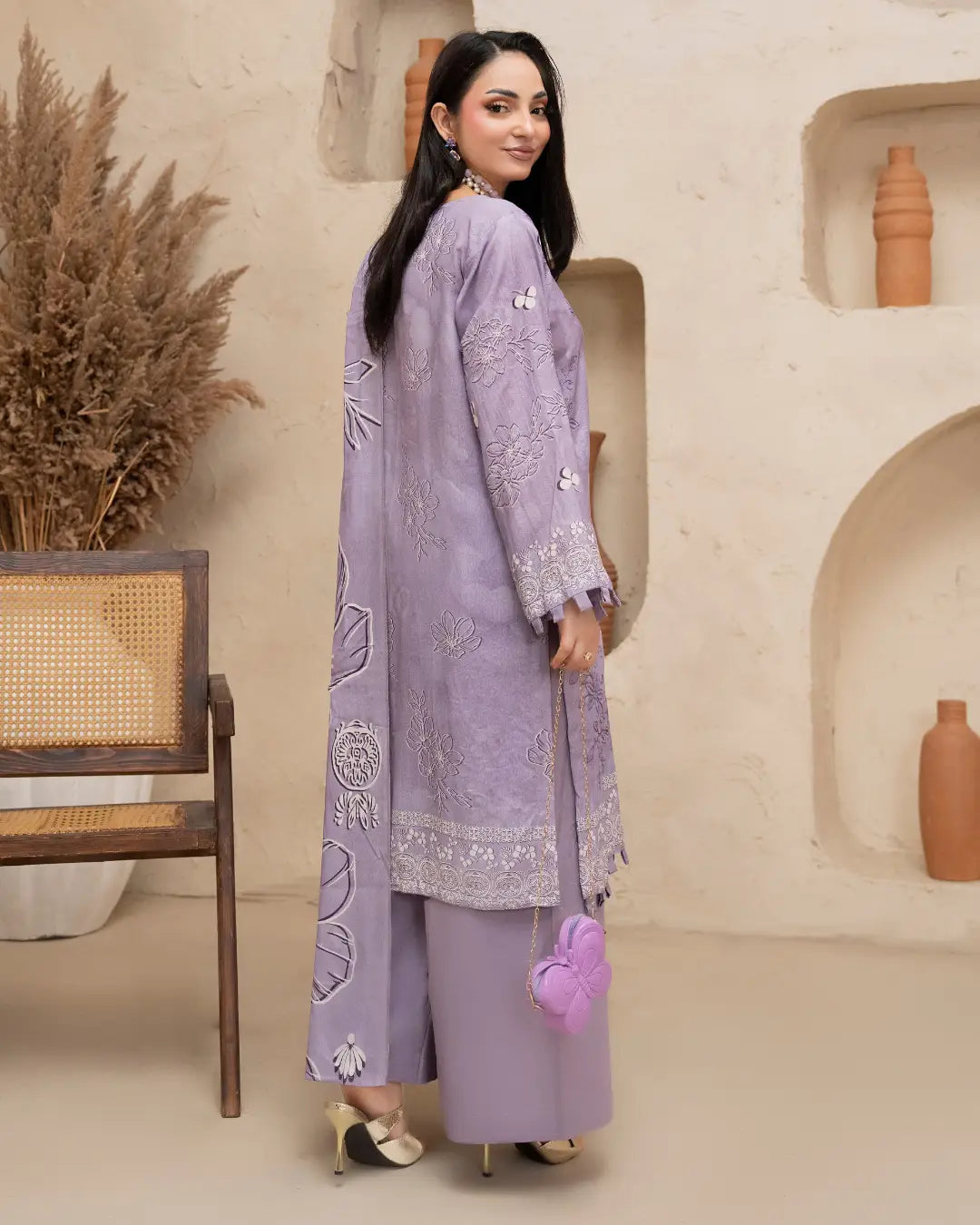 Azura Karandi Embroided 3-Piece