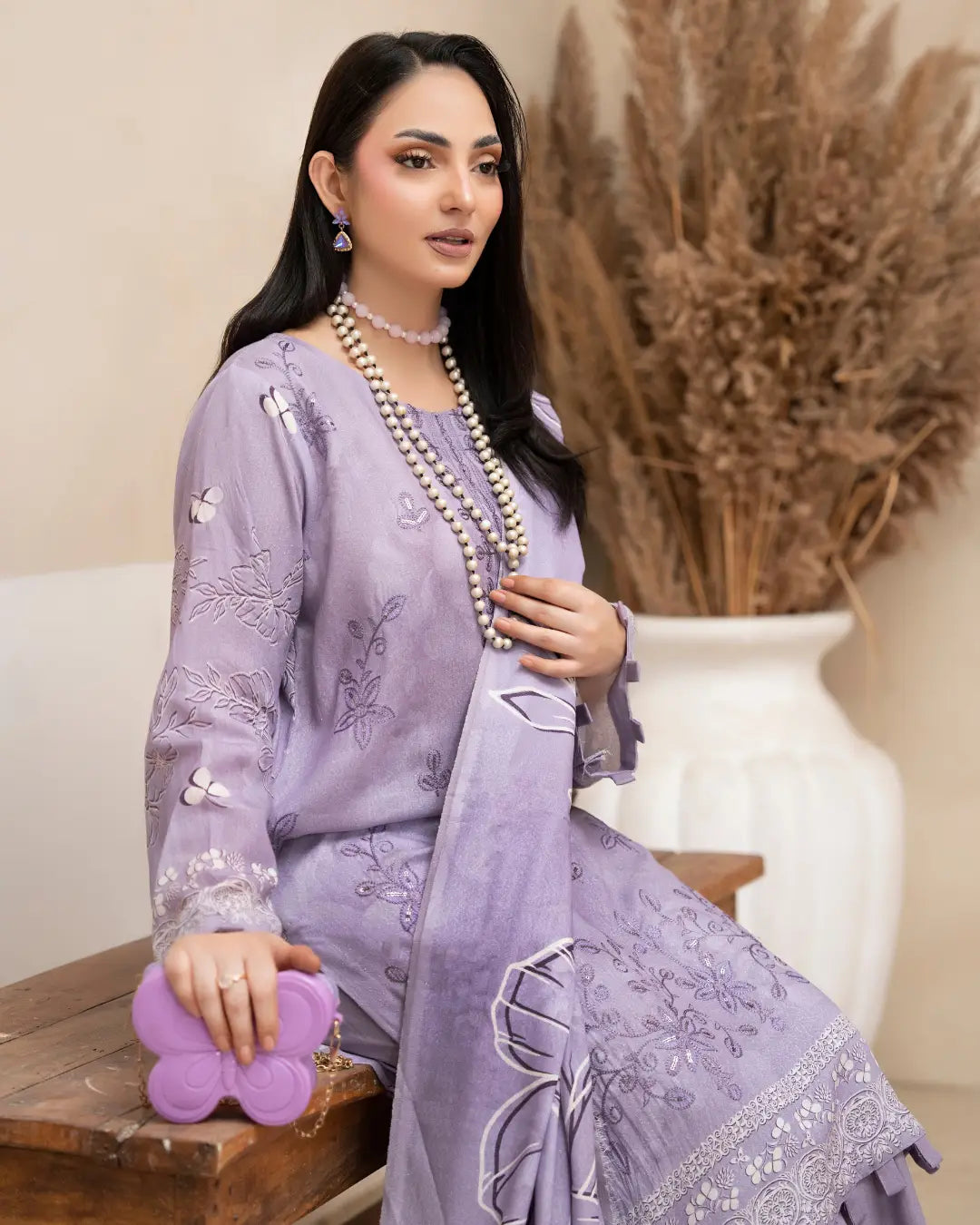 Azura Karandi Embroided 3-Piece