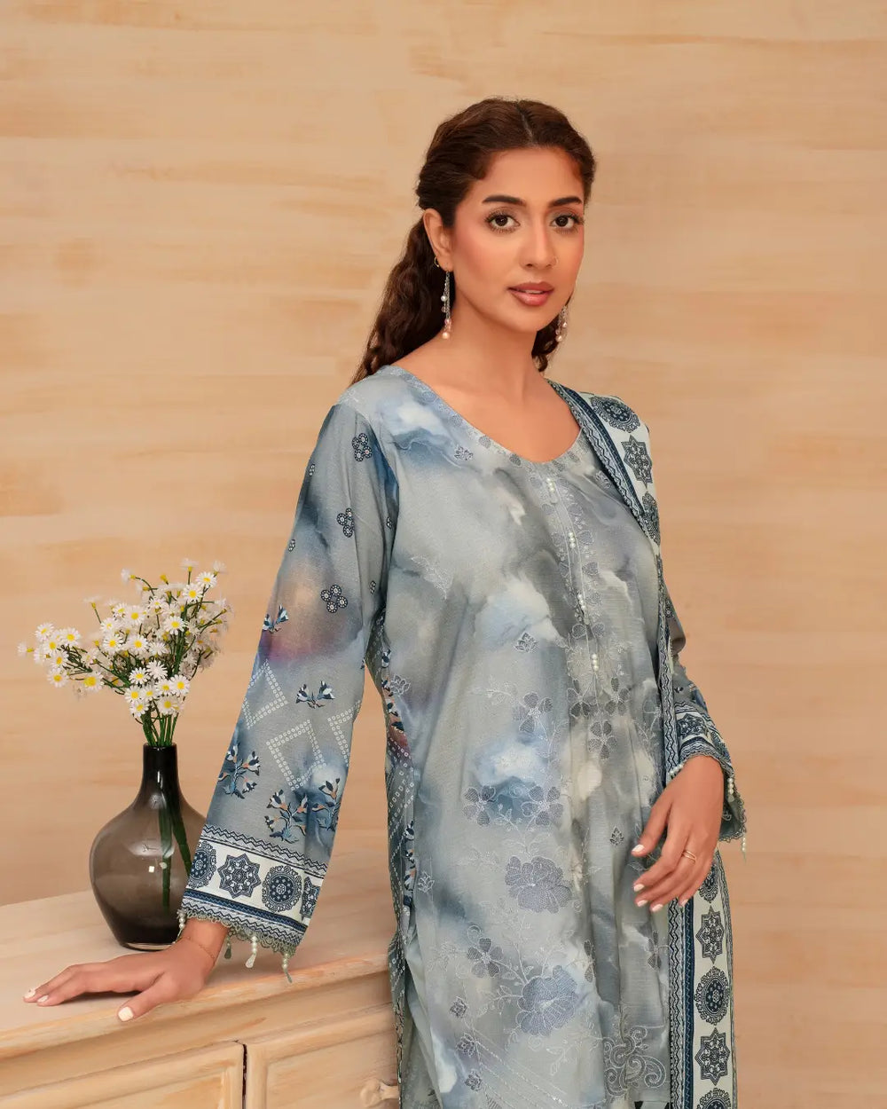 Batik Embroidered 3-Piece