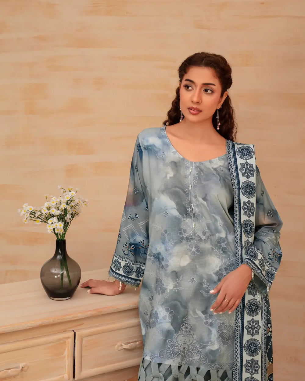 Batik Embroidered 3-Piece