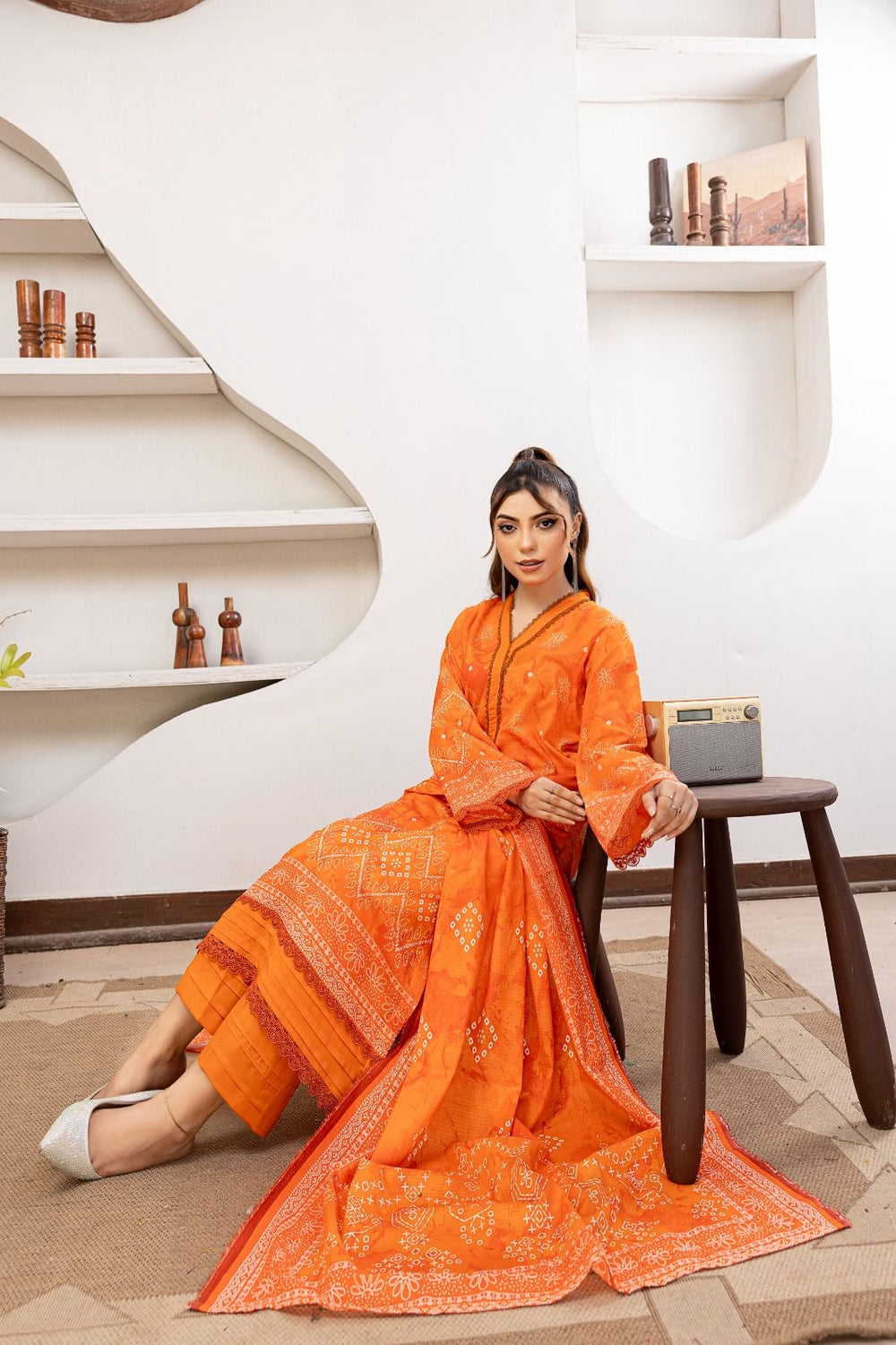 3 PIECE -  Printed LAWN SUIT