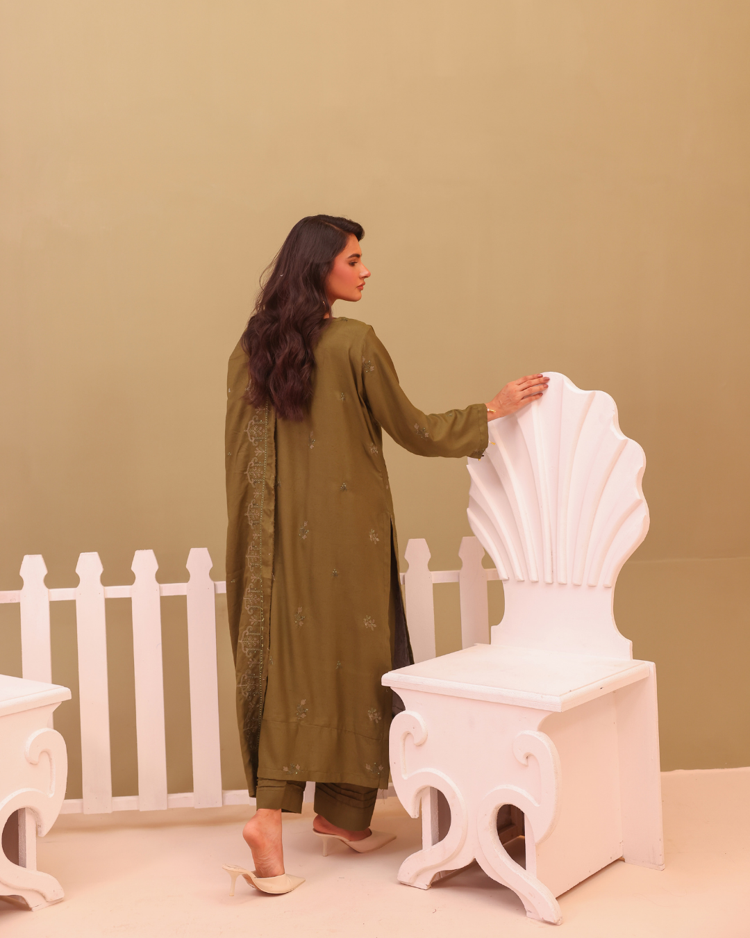 SHEEN LUXE 3PC EMBROIDERED WITH READY TO WEAR DUPATTA