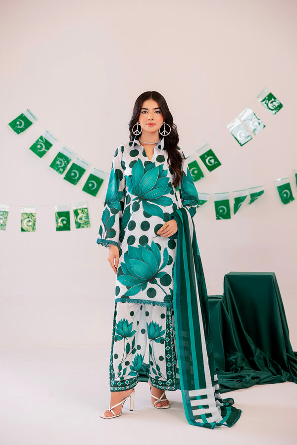 3 PIECE - PRINT LAWN SUIT