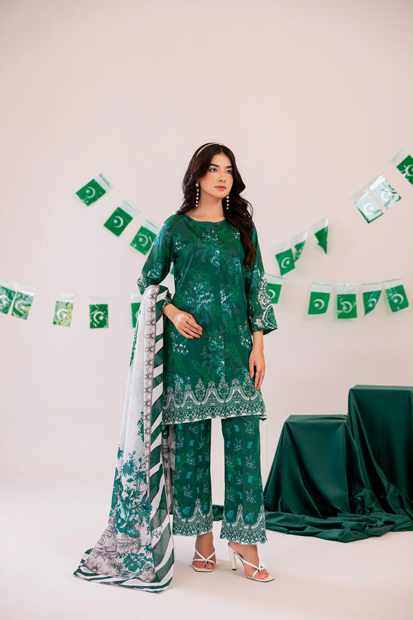 3 PIECE - PRINT LAWN SUIT